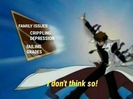 "Man today is going pretty well."

My mind: