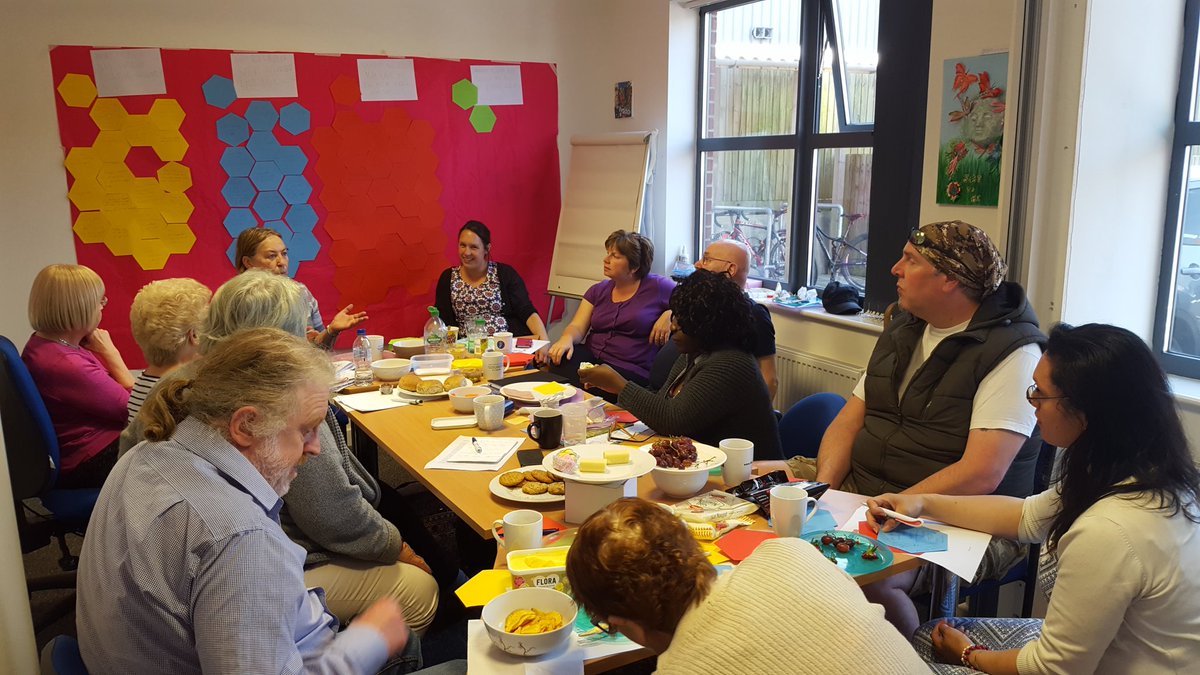 WECILvols's tweet photo. @WECILBristol Peer Support Vols are working together today to co produce a new volunteer role for our Peer Support Community https://t.co/L3CpPcR1f7