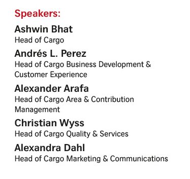 SwissWorldCargo's tweet photo. Live tweeting from the #PRConf of Swiss WorldCargo at #transportlogistic! #meetourmanagers https://t.co/NvaRkajHIL