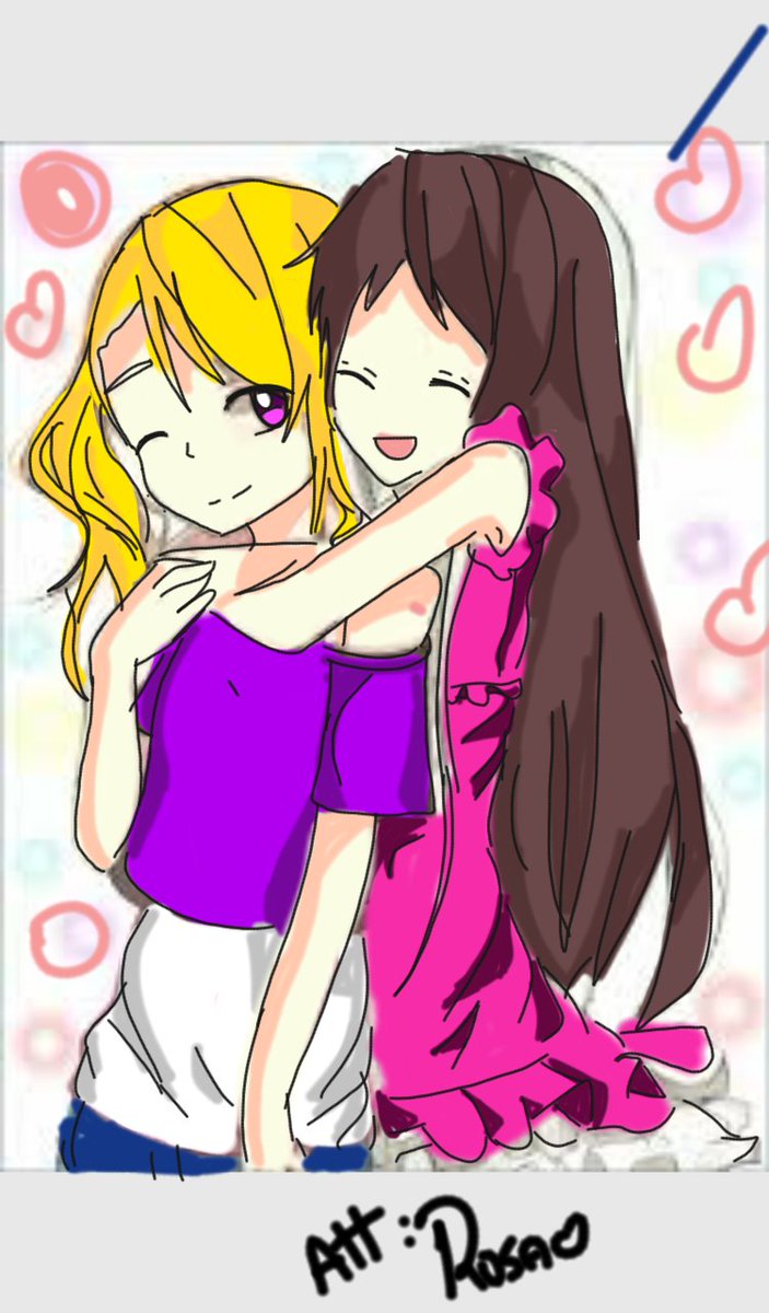 Lynn_Draw's tweet photo. @SrtaLyna y @inpinkMel con mucho amor ♥ 
#melyna https://t.co/5gLqr9IgZm