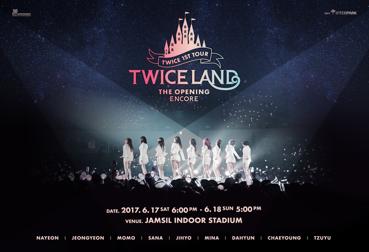 JeaGera's tweet photo. TWICE 1ST TOUR 
TWICELAND -The Opening - 
ENCORE 

Ticket Open Notice
 https://t.co/88kpKf4gzf #TWICE... by #superbMARJO via @c0nvey https://t.co/Fmu6BzsktH