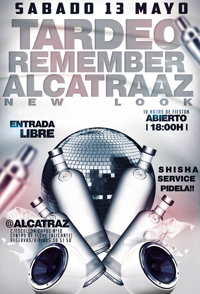 ALCATRAZElche's tweet photo. Viernes Entrada libre 
Te esperamos con la mejor fiesta de cada fin de semana !! 
#Mojito 
#Cachimba
#Djjalid
#Musicon
#Elx
#AlcatrazNewLook https://t.co/N030t8zIUG