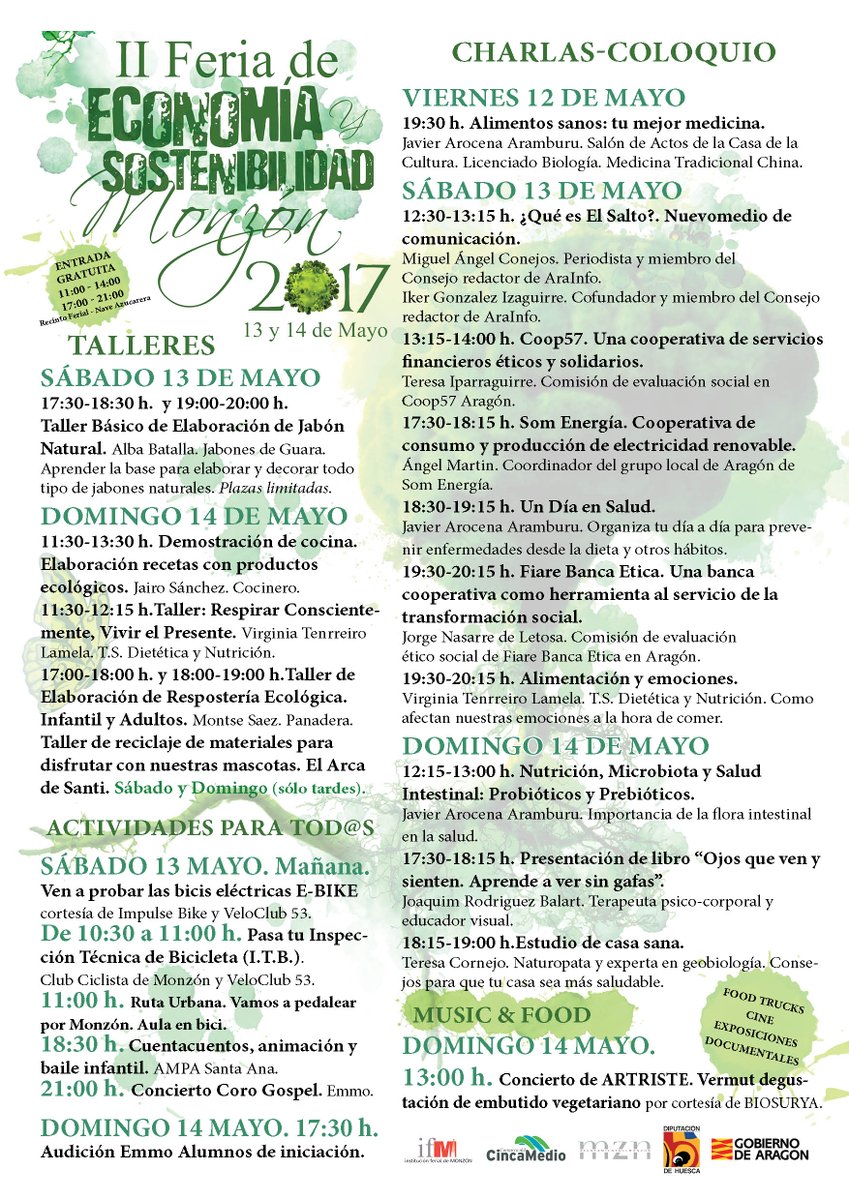 vicentegueonc's tweet photo. 13 y 14 de mayo tardes. Taller de #reciclaje de materiales para disfrutar con nuestras #marcotas por @elarcadesanti @feria_eco_mzn #monzon https://t.co/EARsoijrAv
