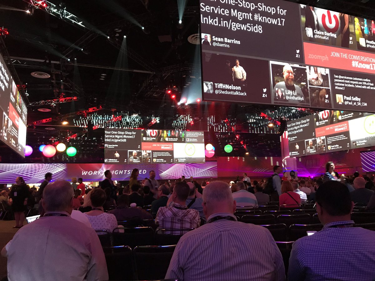 therightJoeC's tweet photo. Gearing up for another day at Knowledge17!  Keynotes have been insightful and energizing.  Not even counting the lasers and DJs!  #know17 https://t.co/BWERgtlejP