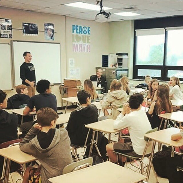 UNC Lax star, Frankie Kelly, discusses being content with Christ today w our Patton MS FCA huddle!  Thank you  <a href="/frank_thetank14/">Frankie Kelly</a>