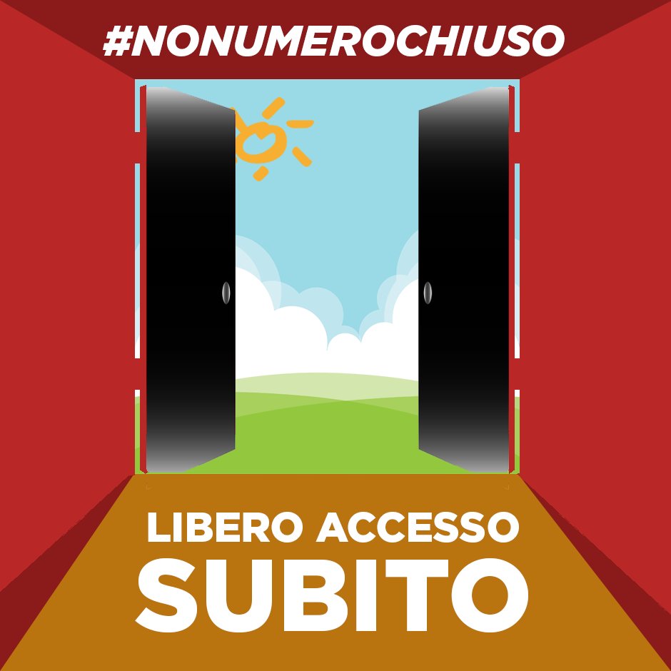 udu_sind's tweet photo. ABOLITE IL NUMERO CHIUSO!
@Market_Elisa su @scuola24 https://t.co/TO8hP5qaKR #nonumerochiuso https://t.co/mHHpp7wZph