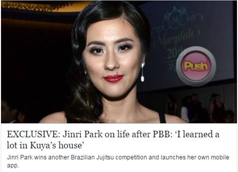 BlessyRojas's tweet photo. After being one of the PBB housemates last year,Jinri admitted she will never forget... https://t.co/lViZe6HJtD by #ABSCBN via @c0nvey https://t.co/wE2lSDIqQB