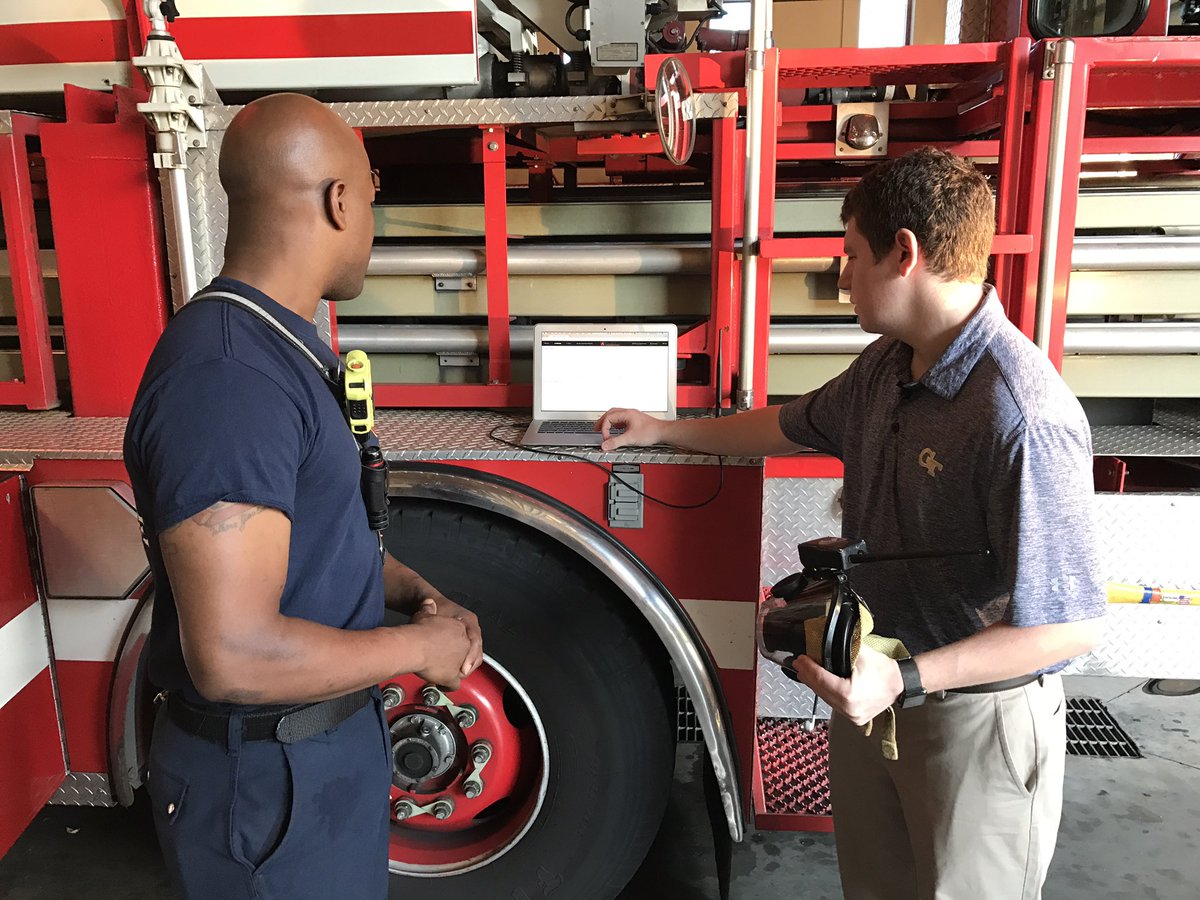 SlateSafety's tweet photo. 👏👏 Thanks @11AliveNews @JBellamyTV Great interview. @GeorgiaTech #startup. We bring #biometrics to #firefighters like @ATLFireRescue 🚒 https://t.co/yxWQJta2WG
