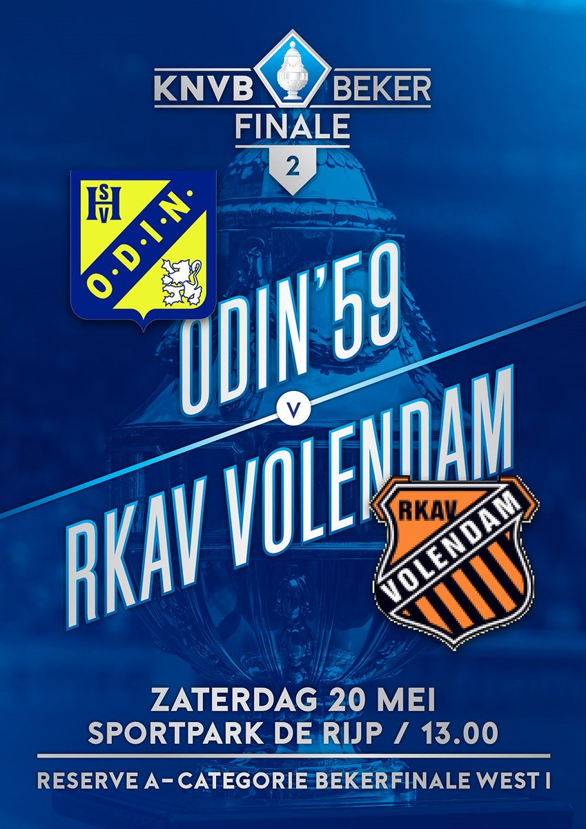 Ook op 20 mei de finale voor de res. A categorie beker. Beide teams treffen elkaar dit seizoen voor de derde keer...wie zal de beker winnen?