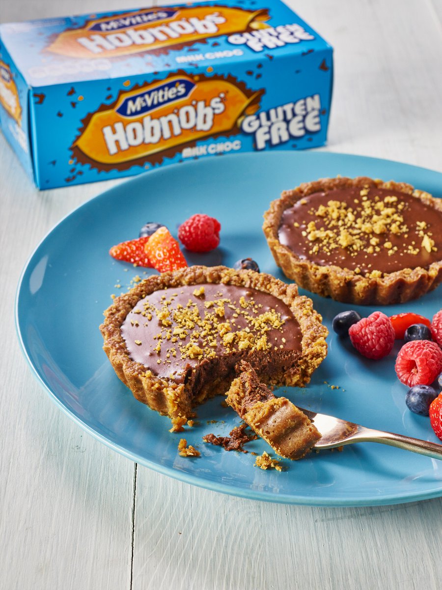 McVities's tweet photo. Our McVitie’s Gluten Free Hobnobs Chocolate &amp; Coconut Tarts are 👌  #sweeet #CoeliacAwarenessWeek https://t.co/6FGKYvie0o