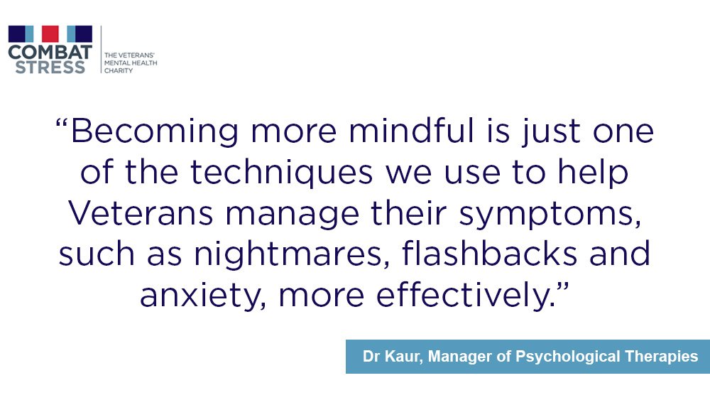 CombatStress's tweet image. Mindfulness is just one part of our treatment programmes here at @CombatStress. For tips &amp;amp; info visit bit.ly/CSmndf  #mindfulness