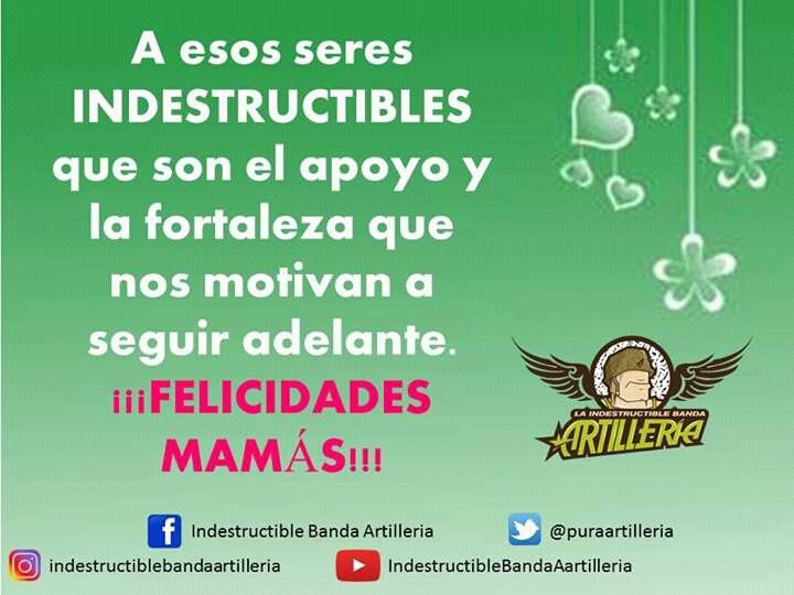 puraartilleria's tweet photo. #FelizMiercoles #felizdiadelasmadres
#somosindestructibles
Abrazos a todas
#artifans https://t.co/xuP1QQqxcm