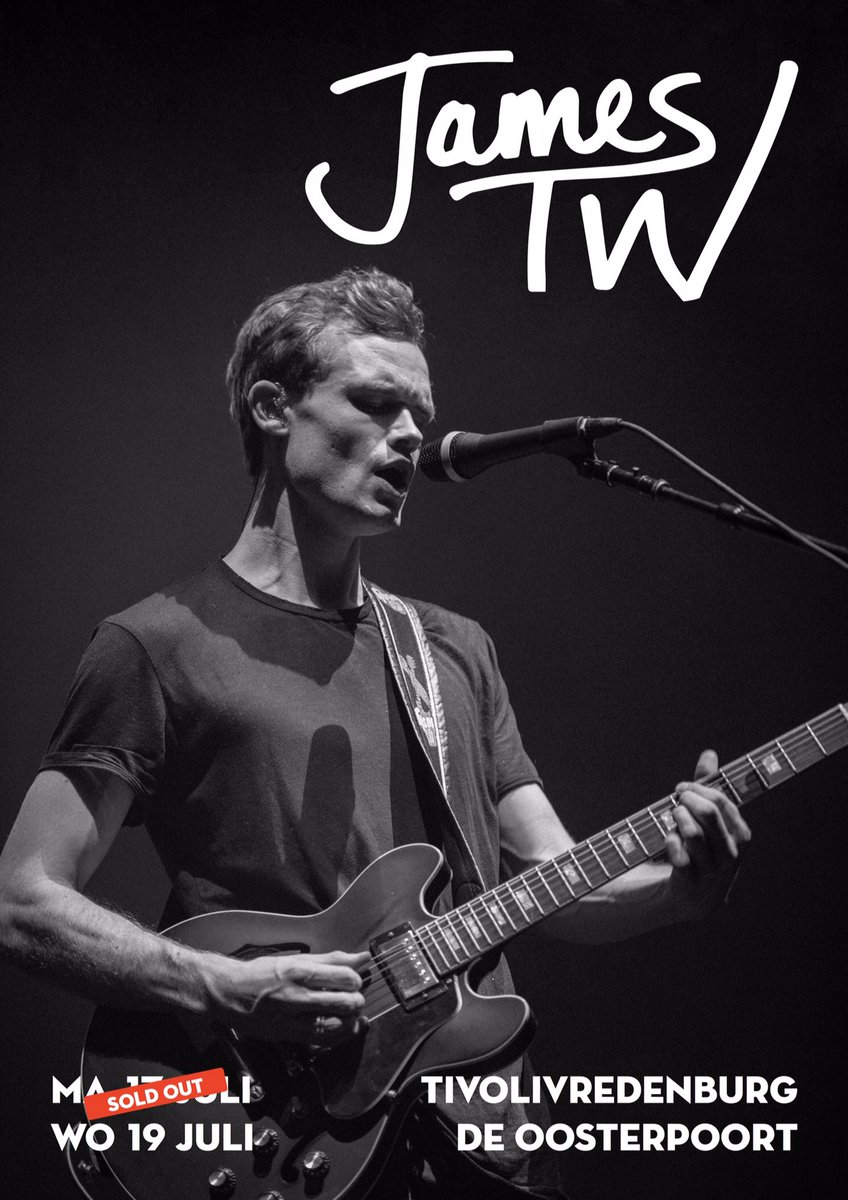 JamesTWmusic's tweet photo. We've sold out Utrecht! Tickets going fast for Groningen. Get yours now 🙂 https://t.co/ZoQ5rZvwVK https://t.co/QeW34xPoBB