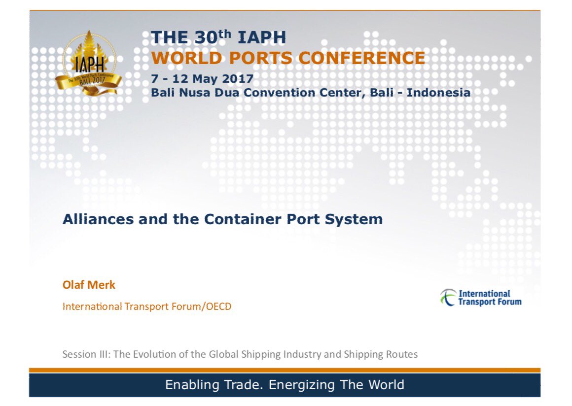 o_merk's tweet photo. Looking forward to speak tomorrow at the 30th World Port Conference, in the mundane port-city of Nusa Dua #IAPH2017 https://t.co/CykdbM32oP