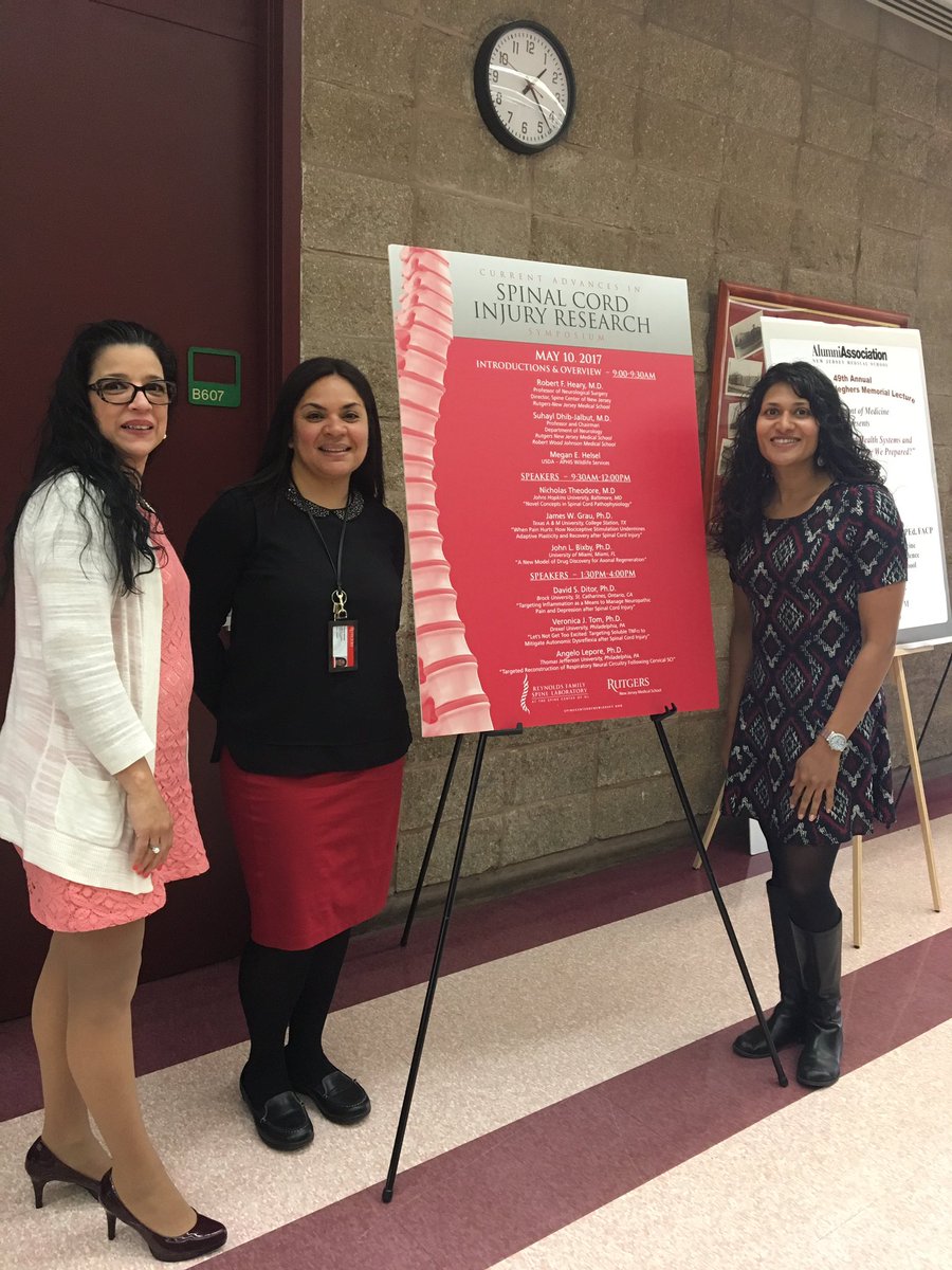 Congrats Dr. Heary. Great #spinalcordinjury research symposium @NJMSDeansOffice <a href="/RutgersU/">Rutgers University</a>