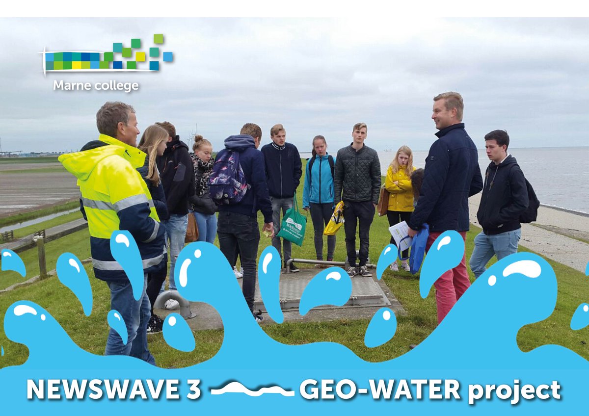 Dag drie GEO-WATER project met excursies. Watermanagement in de praktijk! <a href="/marnecollege/">Marne college</a> <a href="/wetterskip/">Wetterskip Fryslân</a> #geowater #grenzenverleggen