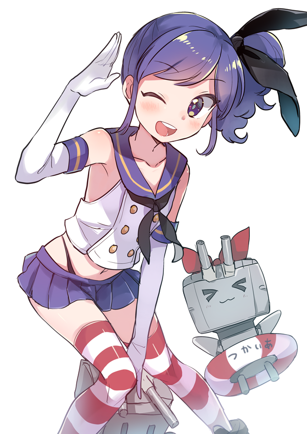 霧矢あおい ,連装砲ちゃん ,島風(艦隊これくしょん) 「コスプレしたあおいちゃん 」|ありふれたアイカツカツおじのイラスト