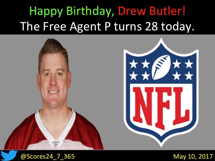  happy birthday Drew Butler! 