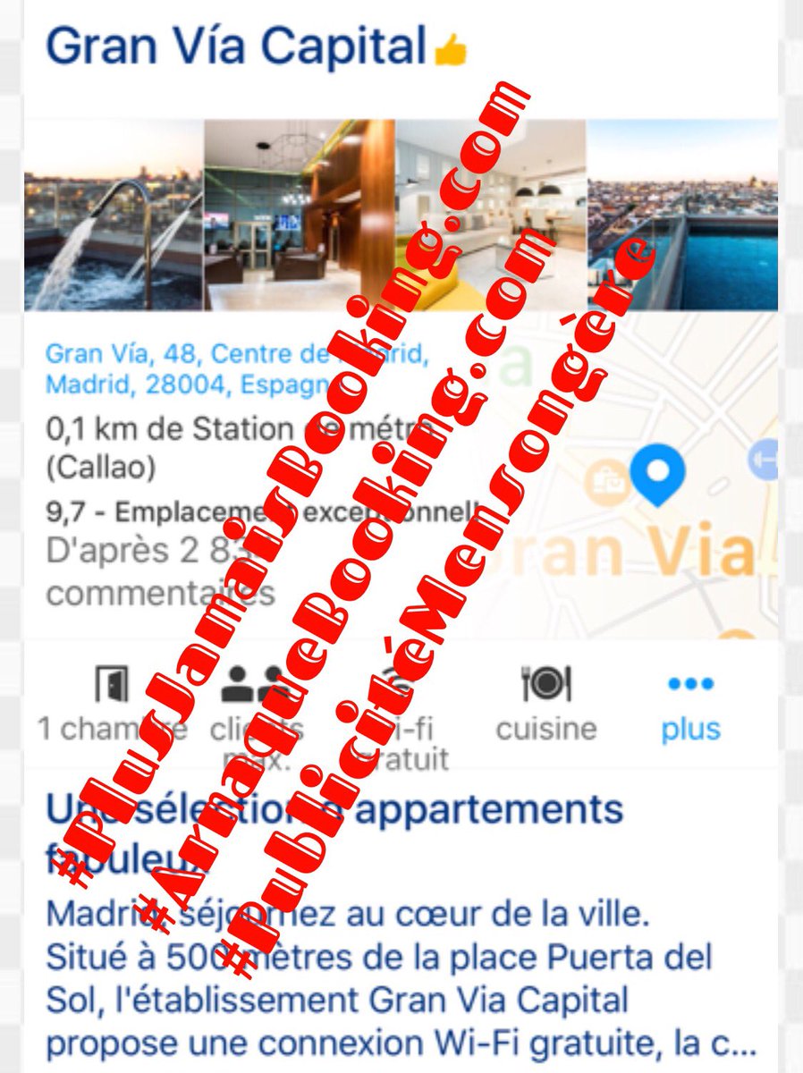 David_Rigot's tweet photo. Je viens de me faire arnaquer par @bookingcom des publicités mensongères, un service client en dessous de tout bref #Boycotte et à RT svp https://t.co/An0YwaZIED