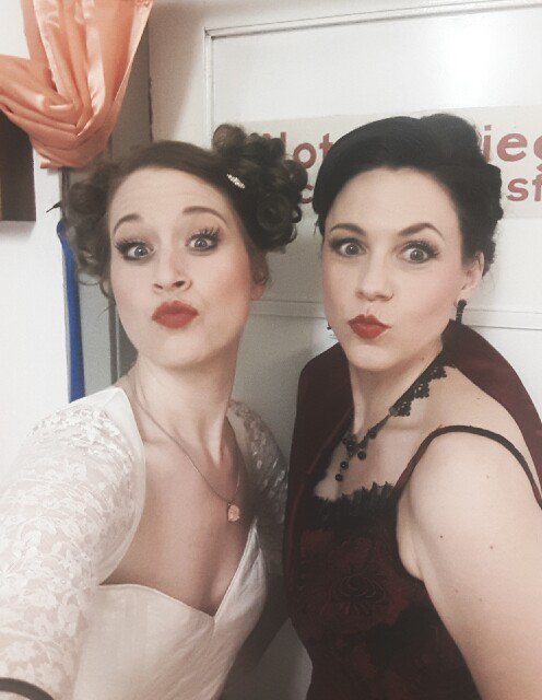 noralentner's tweet photo. Starting now: ready, steady #WienerBlut here with the beautiful and great Cagliari @neururer.mirjam @musikalischekomoedie @oper_leipzig https://t.co/SdOAVCIqYL