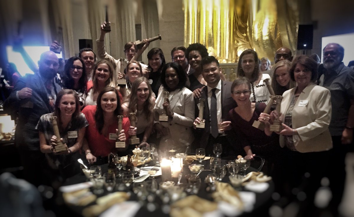 DVLSeigenthaler's tweet photo. Congrats to all! At last night’s @PRSANashville Parthenon Awards, DVLS took home 12 #Parthenons, 17 Awards of Merit &amp; Best in Show! https://t.co/h1xcOYrht1