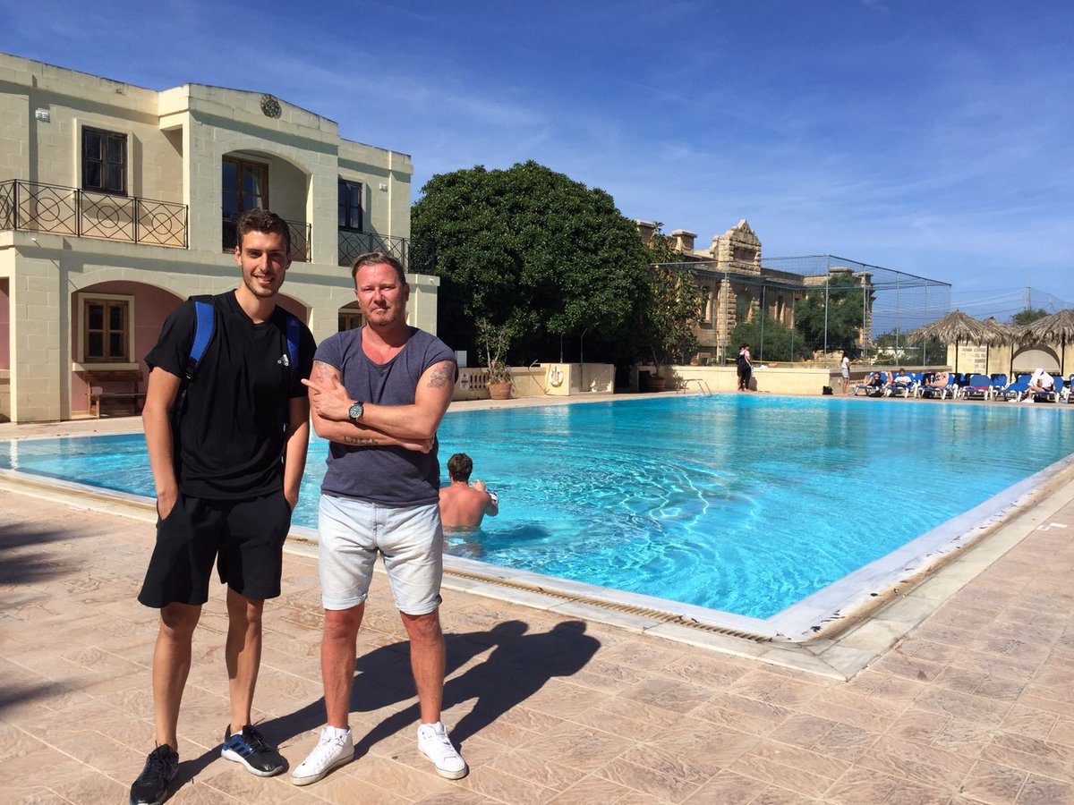 footballacademymalta.com 
Head Quarters with fellow player Harris
