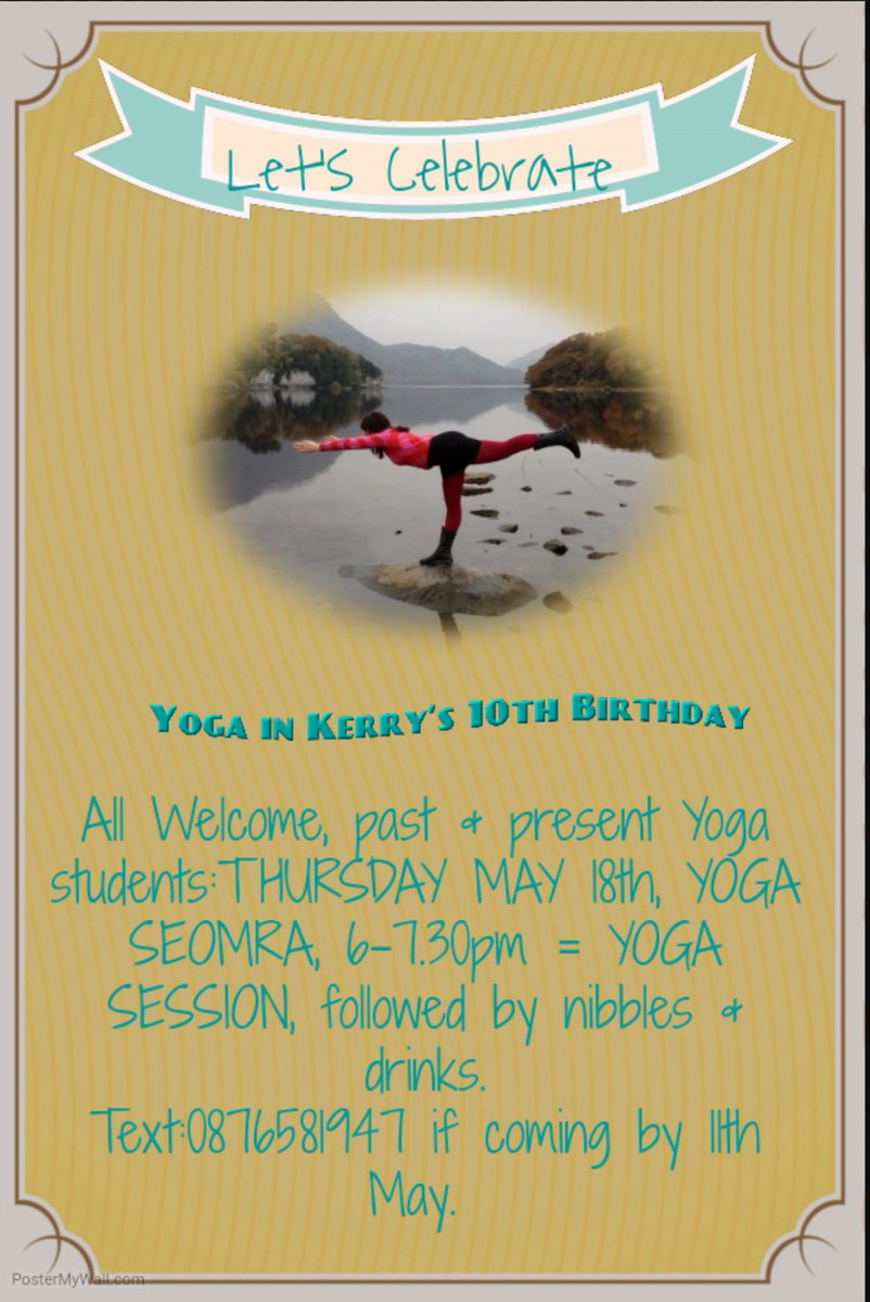 NEXT WEEK...10 YEARS,JOIN ME &amp; FELLOW YOGIS😃