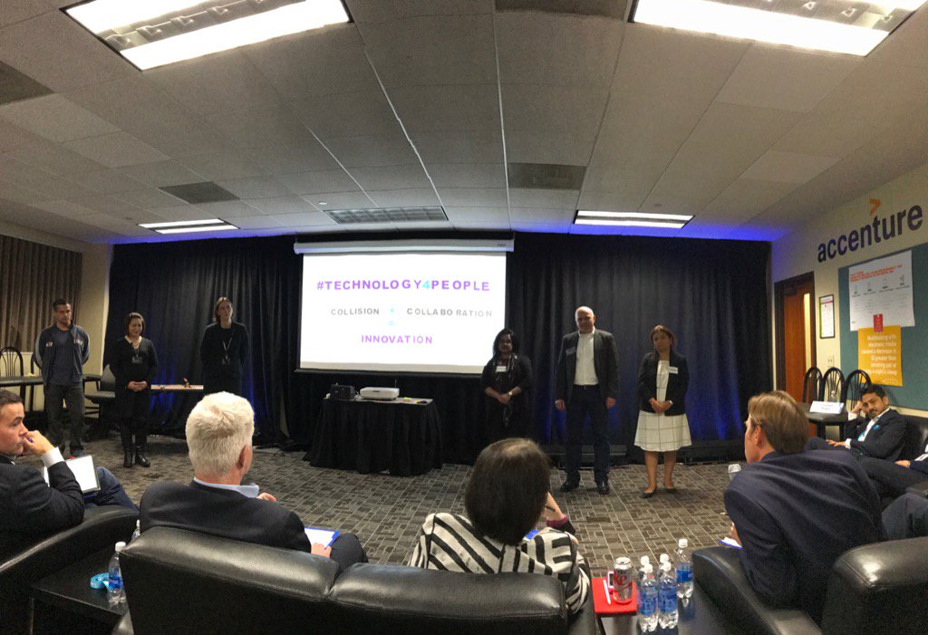 rahulvarma123's tweet photo. Collision + Collaboration = Innovation say @Accenture LDP leaders #Technology4people https://t.co/zIi2VnAauL