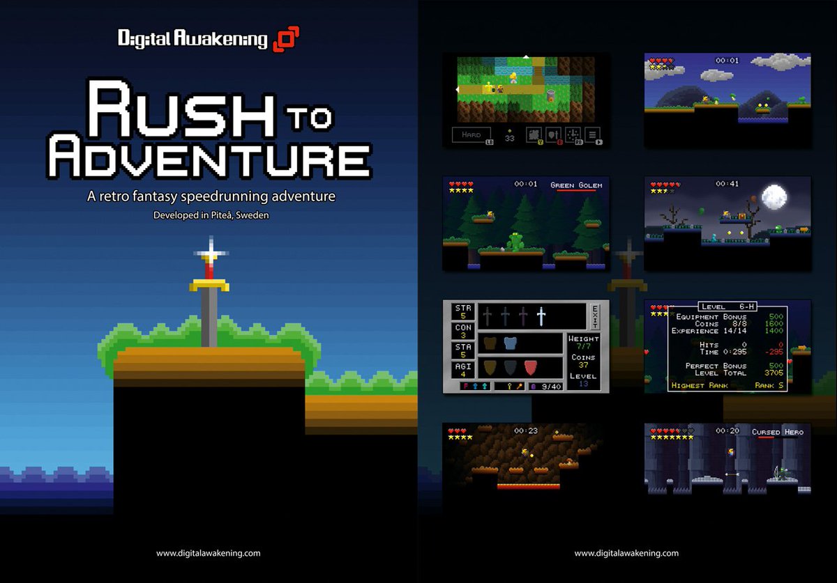 DigAwakening's tweet photo. Preparing for a convention, ordered 5000 cheap doublesided A6 flyers! And some t-shirts for me as well. #retro #indie #indiedev #indiegame https://t.co/Hw1ydSzYzE