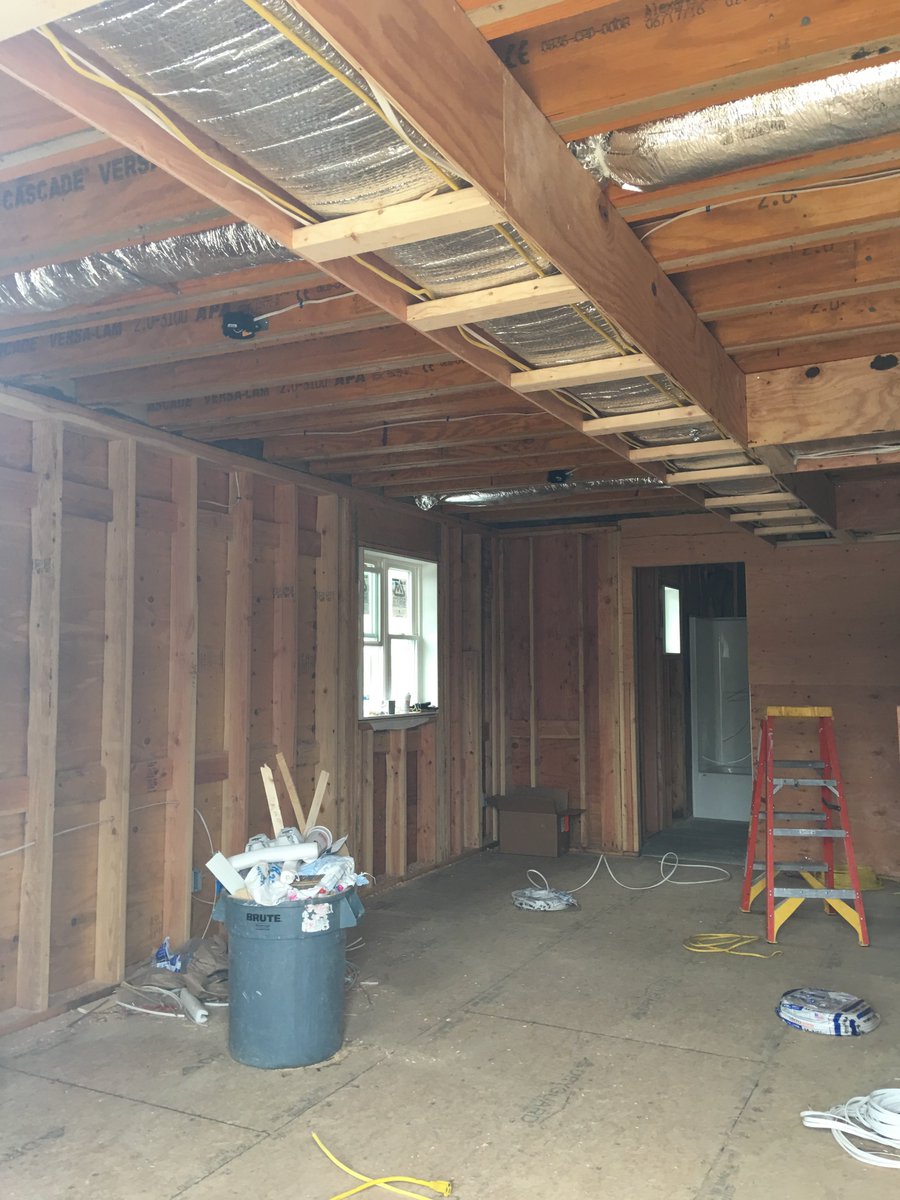 JTPConstruction's tweet photo. Rough in stage on our East Haven house lift project completed! #JtpConstruction #RoughIn #Renovations https://t.co/zeY9rIVtGt