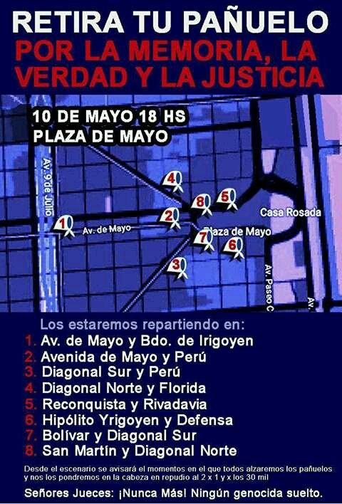 Hoy 18hs todos a la Plaza de las Madres contra el #2x1paragenocidas y por los #30000