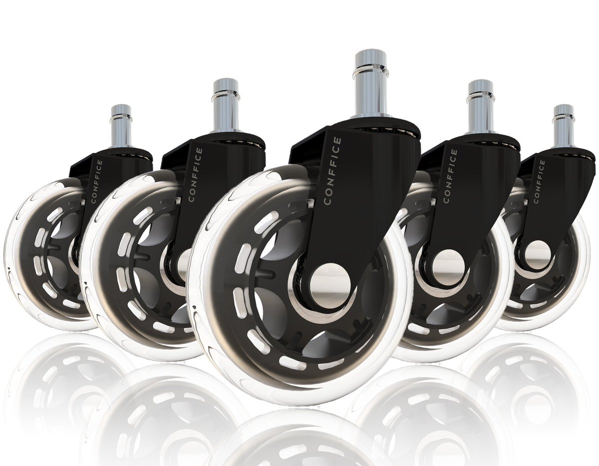 Conffice's tweet image. Hi, Enjoy smooth and quiet move, buy these brand new office chair casters and don´t be worried about your floor. goo.gl/I1R6Jx