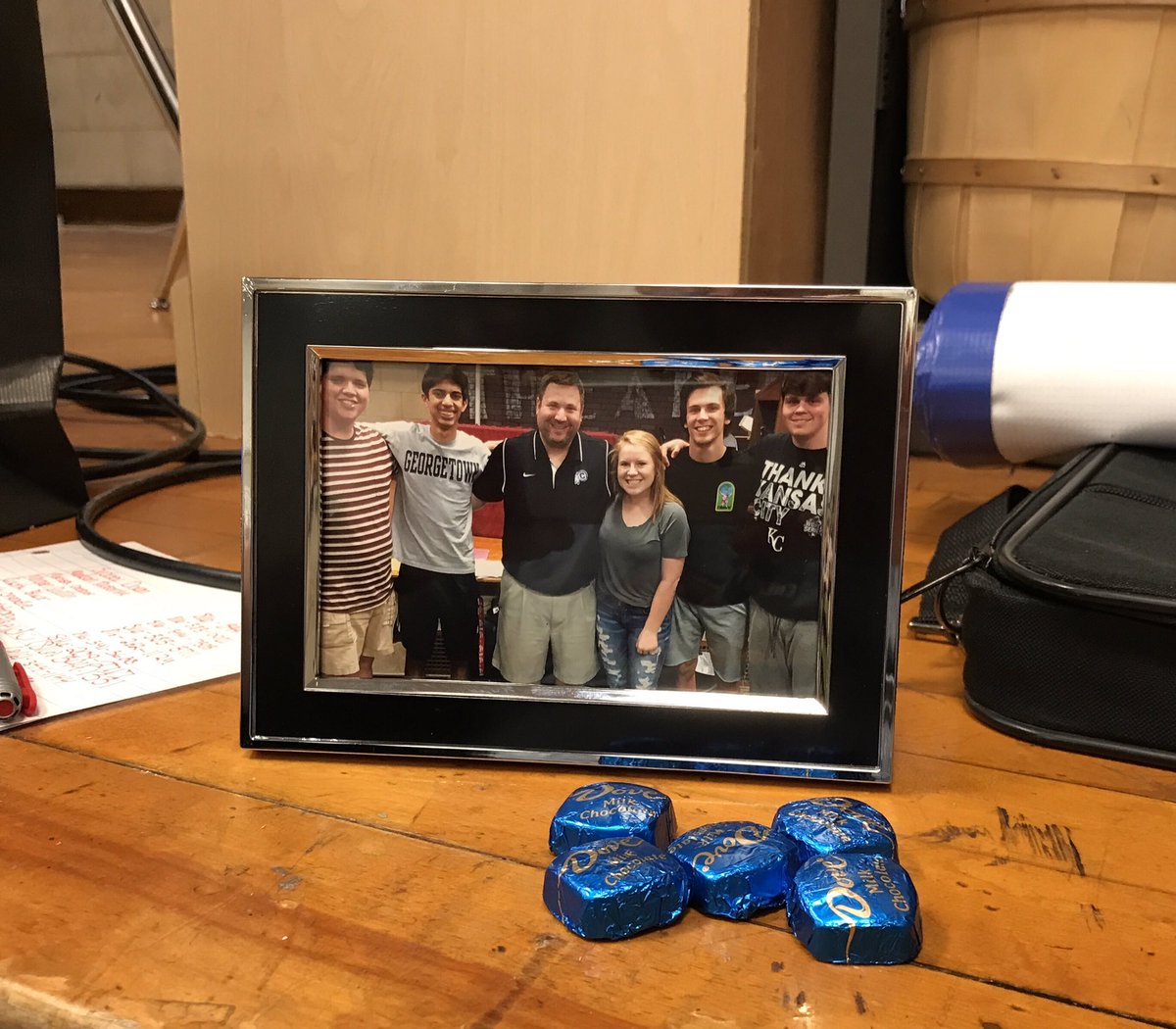 I am so thankful for the Video announcements team and the nice gift they gave me today.  I am truly blessed with amazing students.