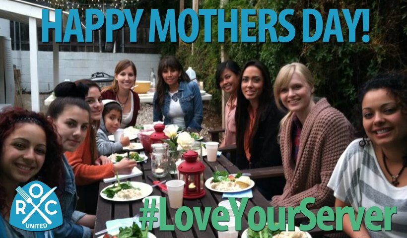 rocunited's tweet photo. #MothersDay is THE busiest day for the restaurant industry. Diner Allies, if you go out to eat make sure to #LoveYourServer. https://t.co/jW218A1JgD