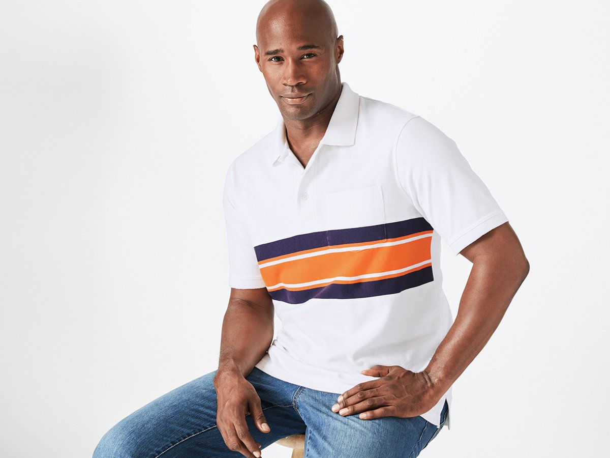 KingSizeDirect's tweet photo. Customers like how #versatile these #LibertyBlues #polos are! #BOGO half off here: https://t.co/sCivazsfg9
#BigGuyStyle #brawn #Mensfashion https://t.co/CCibInnuCg