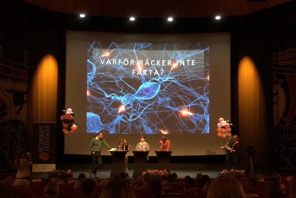 Varför räcker inte fakta? #vetfestFFF lyfter viktigt ämne för att nå ut med kunskap kring forskningsresultat.