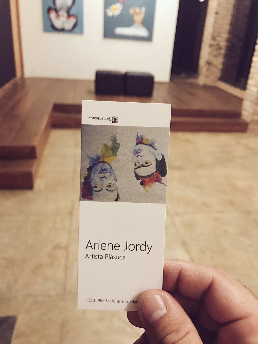 _JaironGomes's tweet photo. @arienejordy. #pebinha #expo #galeria #becobistro #chiadogaleria https://t.co/UnXFCkLrh9