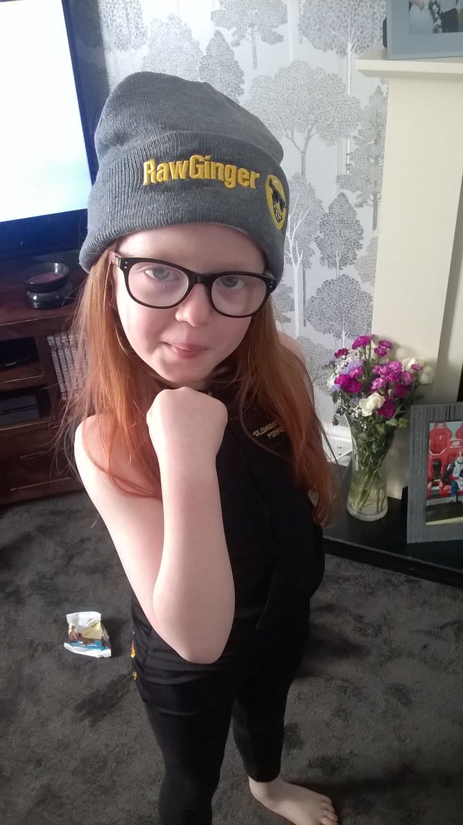 KatelynRollason's tweet photo. @StGeorgeGroves katelyn age 8 with her new Raw ginger hat #Rawginger #worldtitle https://t.co/dWXPMnjPoc
