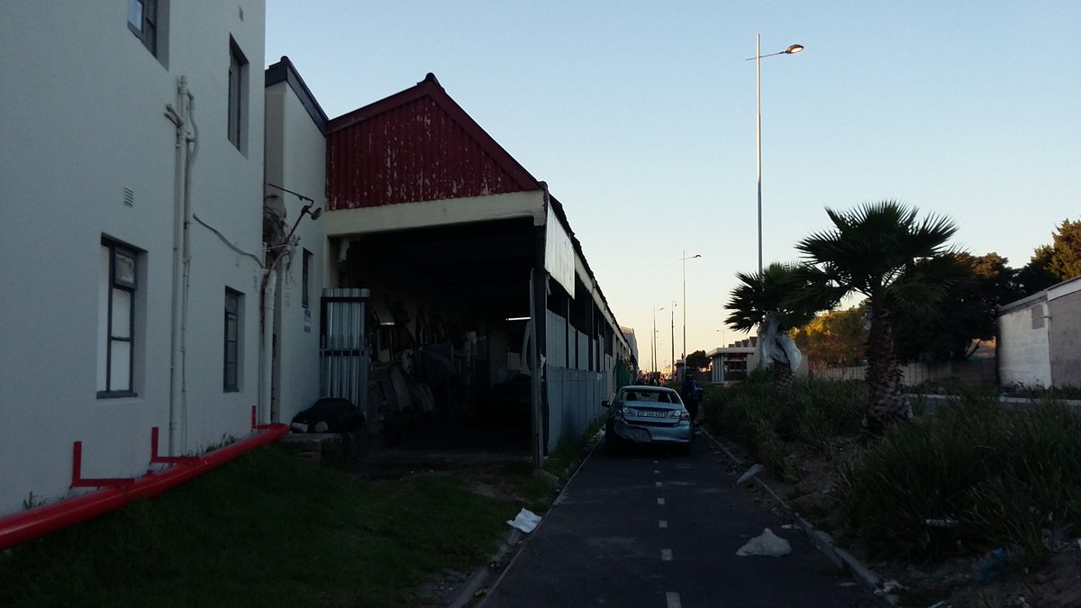 CTCycleLanes's tweet photo. A1 Panel Shop very happy to leave trucks and wrecked car on cycle lanes, completely unattended. @PedalPowerPPA @CityofCTAlerts @alanwinde https://t.co/dBM7zCa0KB