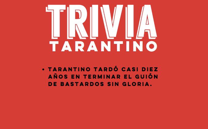 TarantinoFANSUP's tweet photo. ¿Sabías qué? https://t.co/j3Ic9rhP5j