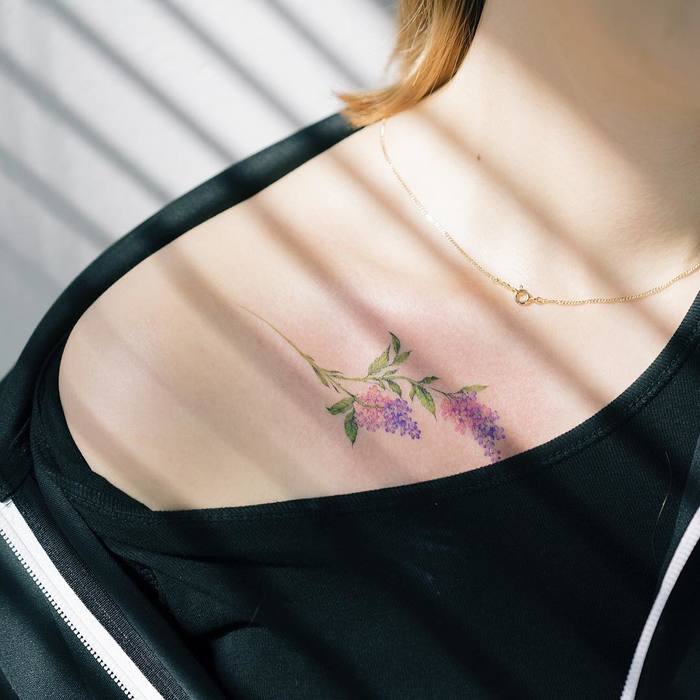 Realistic Lilac Tattoo | TikTok