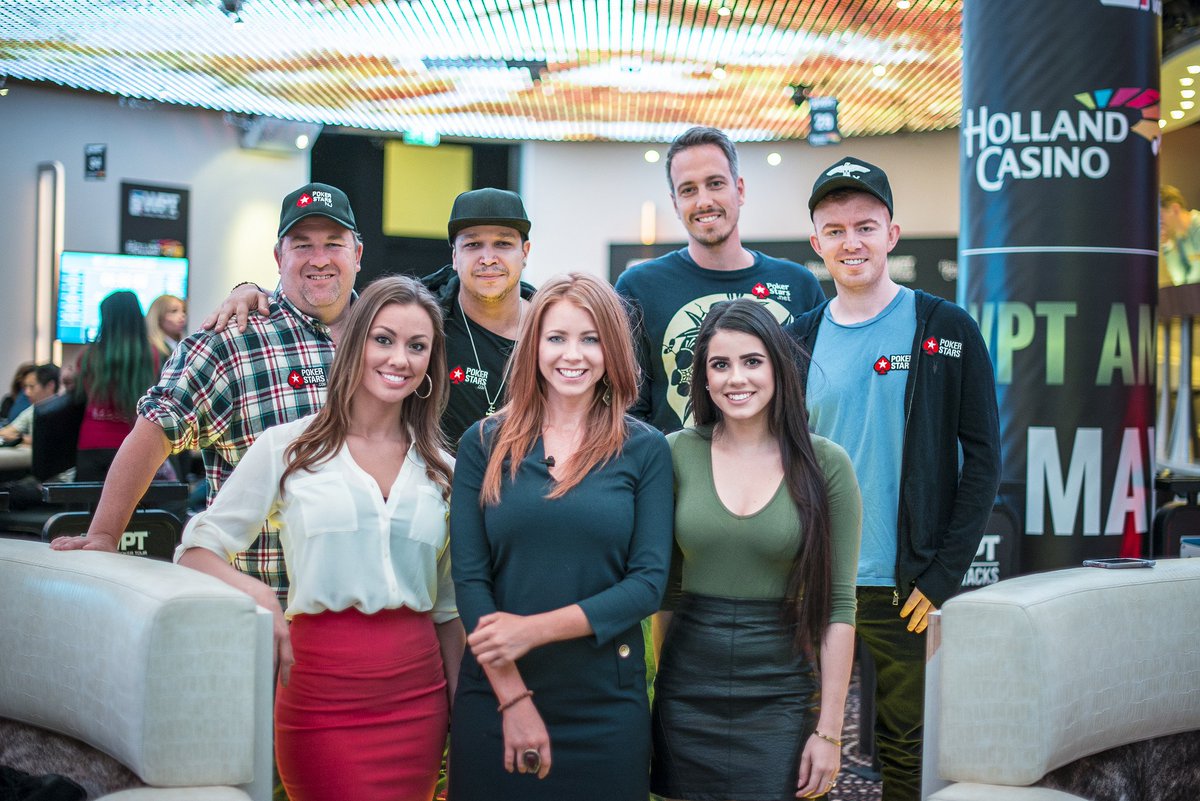 WPT's tweet photo. Welcoming our friends from @PokerStarsLIVE at #WPTAmsterdam Day 1b. Good luck all. #MonteDam Follow the coverage on https://t.co/bhkV27bQHJ. https://t.co/gQp9DDNOcZ