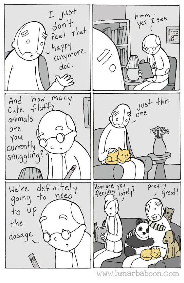Luna23x's tweet photo. This #MentalHealthAwarnessWeek I think we should take the advice of @Lunarbaboon. More fluffy snuggles. #MHAW17 https://t.co/BcTQcXG8fY
