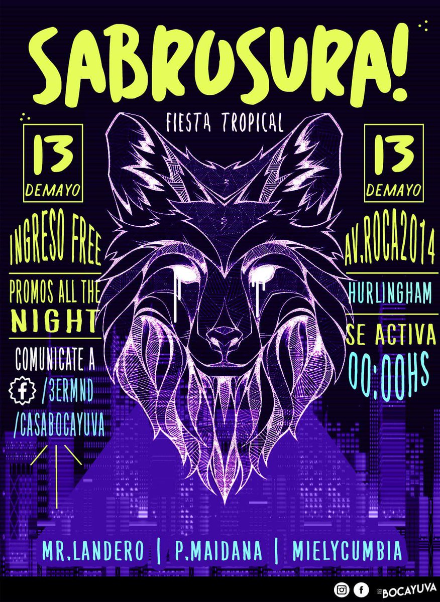 Este Sábado @ Sabrosura! 
🔥🔥🕯👽🕯🔥🔥