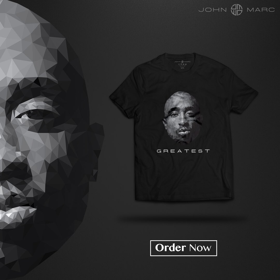 RealJohnMarc's tweet photo. John Marc Greatest shirts on sale now. #mypoorbaby #AAOT #ForYouDummies #RIP #tupac #hiphop #rap #2pac #Fabolous https://t.co/cGwlqKxMTw