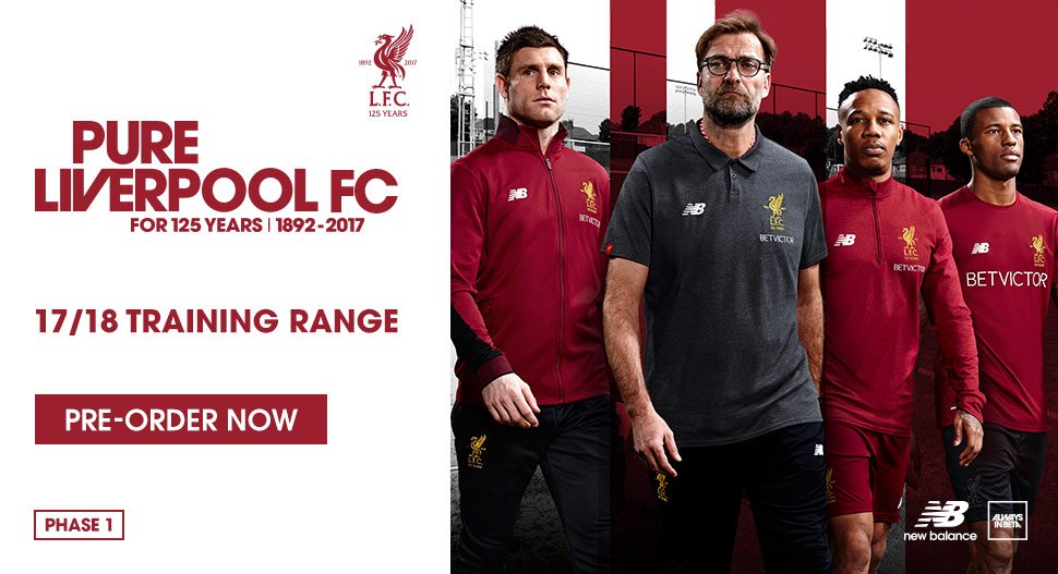 2017/18 training kit available to pre-order