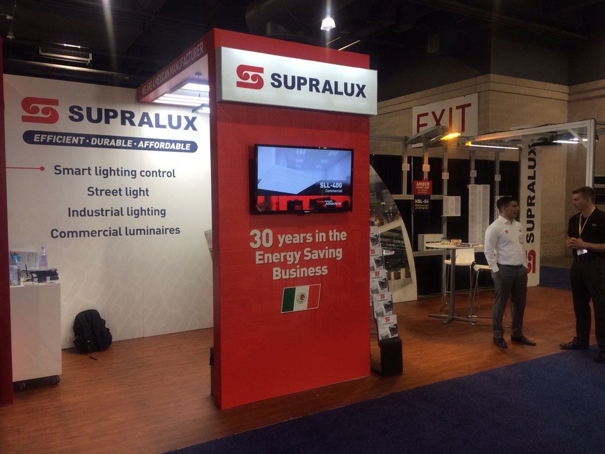 SUPRALUX_US's tweet photo. Ready for day 2 at #LFI2017 we are Mexican manufacturers come visit us at Booth 5855 https://t.co/dK49nNcXgK