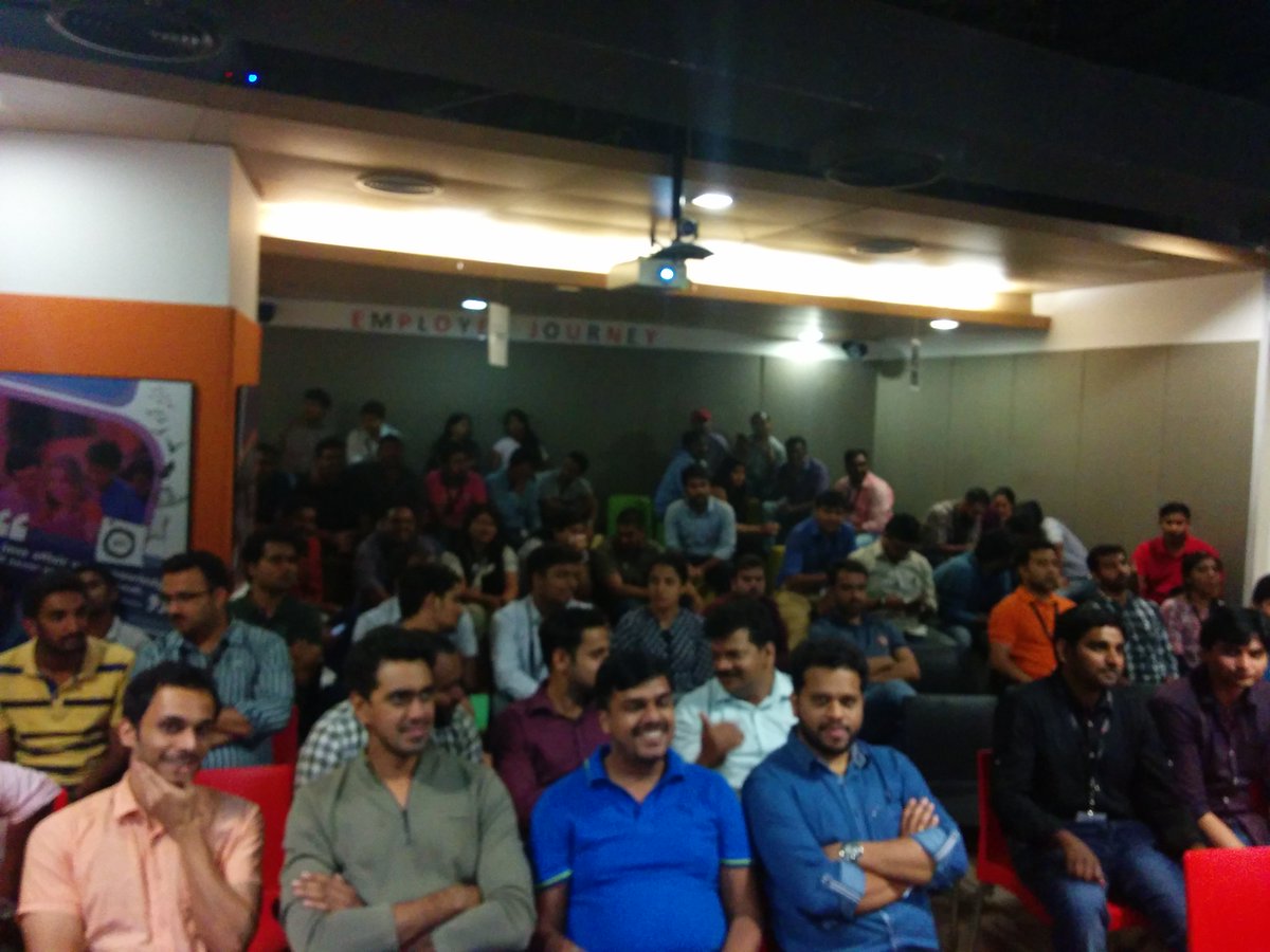 baburamsr's tweet photo. #GBISHackathon #sggsc teams are in amphitheter for the announcement @Shyamantab https://t.co/F3bPOXI9b7