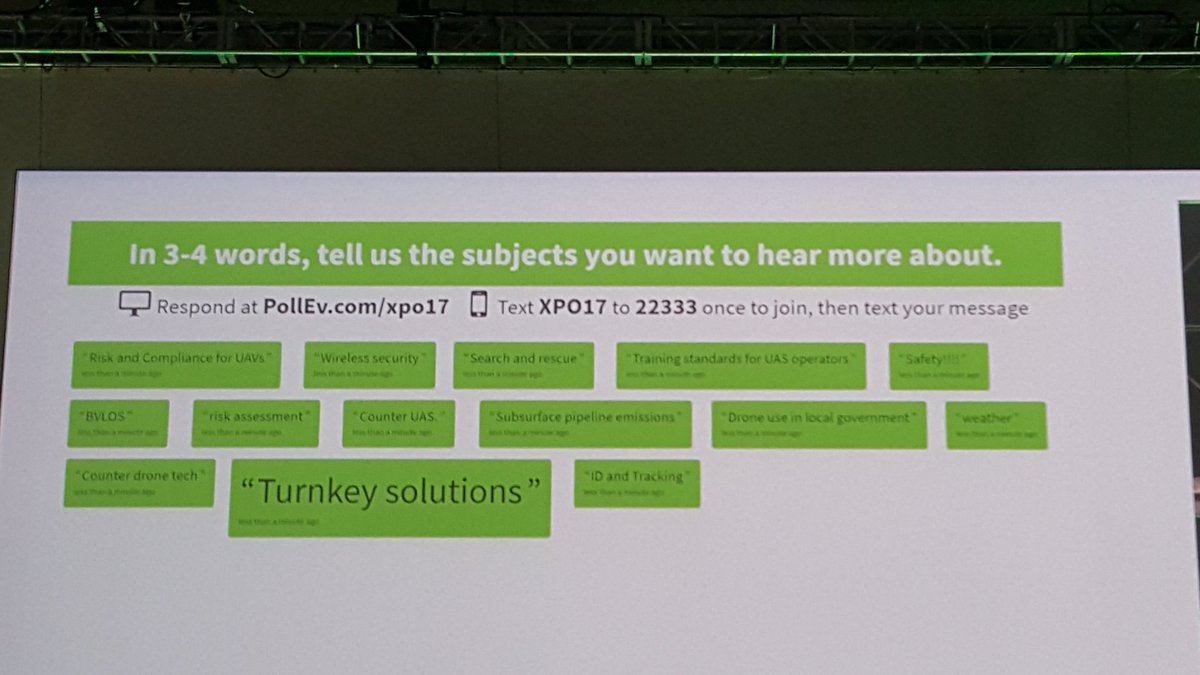 ingridcenturio3's tweet photo. This is what the audience wants us talking about. #AUVSI #auvsiXPO #IngridCenturio3 #CTC_LLC https://t.co/LDMvh7GFWN