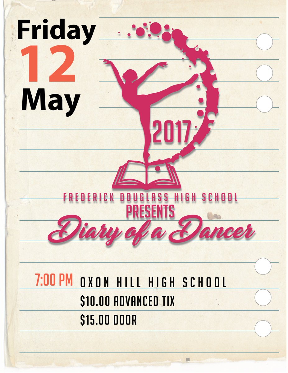 FDHSEagles's tweet photo. The @FDHSEagles Fine Arts Department presents the annual dance showcase "Diary of a Dancer" this Friday, 7PM @ Oxon Hill HS. @FDHSPTSA https://t.co/gIbQdurhnZ